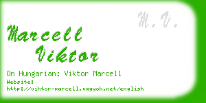 marcell viktor business card